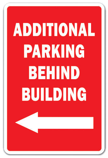 Additional Parking Behind Building Decal