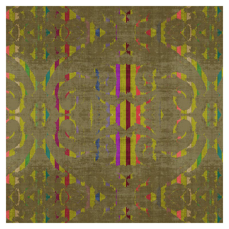 Palace Metallic Wallpaper, Chartreuse