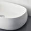 Lavabo vasque ovale à surface solide 23 po x 15 po Pensen blanc mat