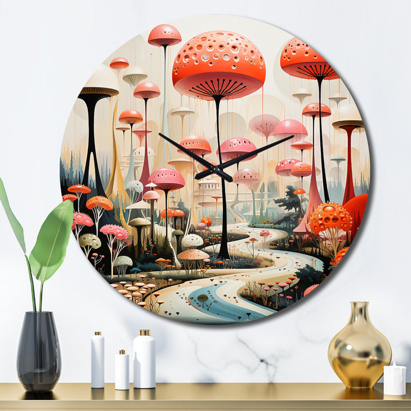Clarkdale - Horloge murale Mid-Century, Grand