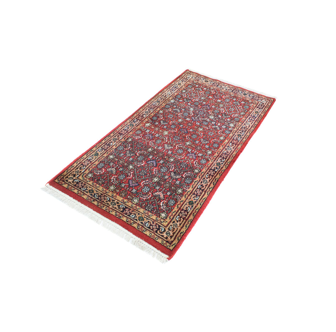 Hand Knotted Wool Red Indoor/Outdoor Rug