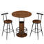 Ensemble de table de bar et tabouret 3 pièces Ensemble de table de bar rond de 31,5 pouces avec deux tabourets-129223893-129223892
