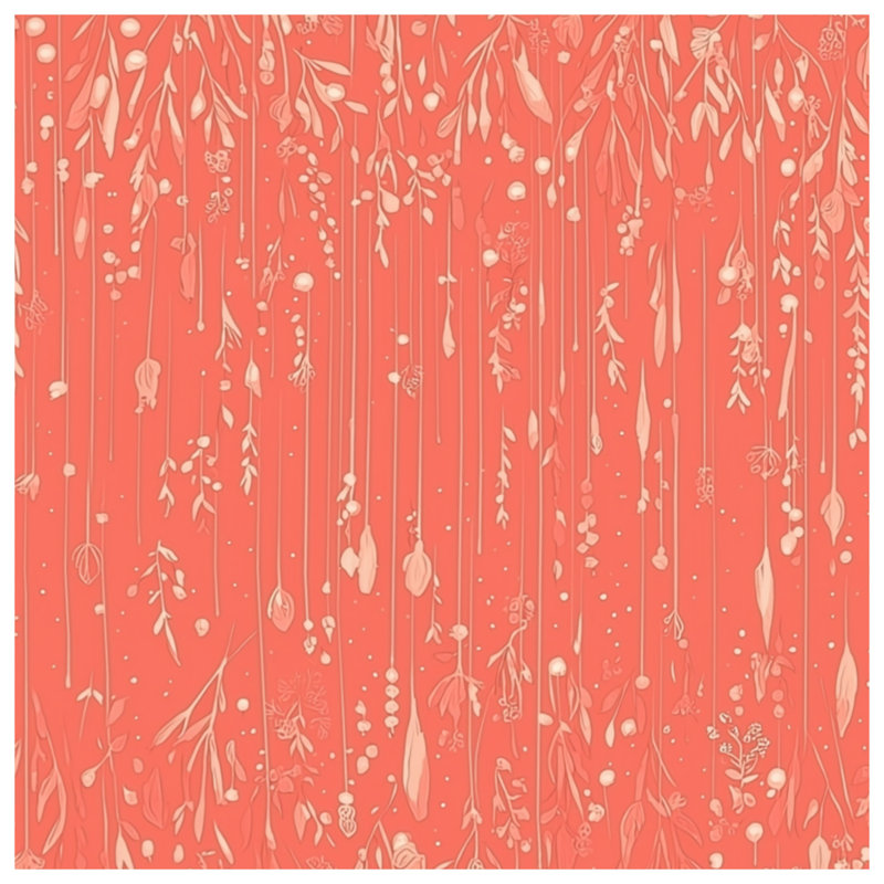 Papier peint floral sur toile - Motifs décoratifs en plusieurs tailles, 12 x 12 pouces