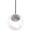 Mini-luminaire suspendu d'intérieur 1 lumière avec sphère ronde en verre transparent Jarron-300759260