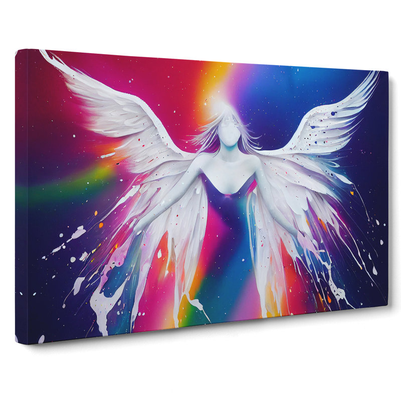 Angel Painted Vol.2 Abstract - Wrapped Canvas, 40cm H x 60cm W x 3cm D