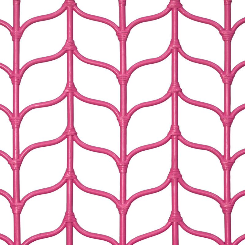 Ivy Twin Platform Bed, Citrus Orange, King, Hot Pink