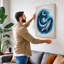 Whale in Motion Coastal - Wrapped Canvas-1923296106-1923296108