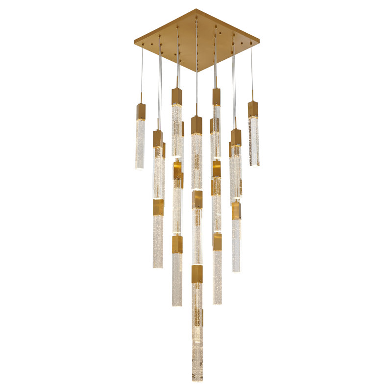 Lustre suspendu en cristal 25 lumières Transitional