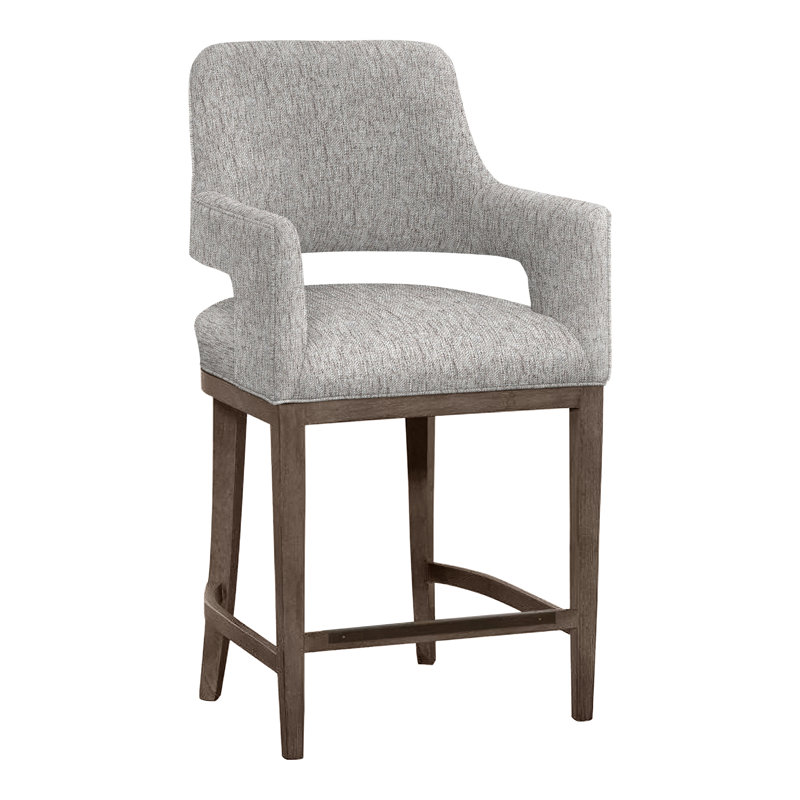 Tabouret de bar et de comptoir Josie, Mica, Fumée 9508, Bar Stool (30.5” Seat Height)
