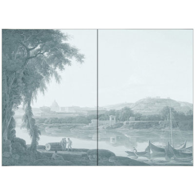 Across The Tiber Painting by Lillian August