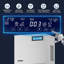 Machine à glace commerciale d'une capacité de 250 lb, débit de 400 lb, acier inoxydable, épaisseur réglable, nettoyage automatique