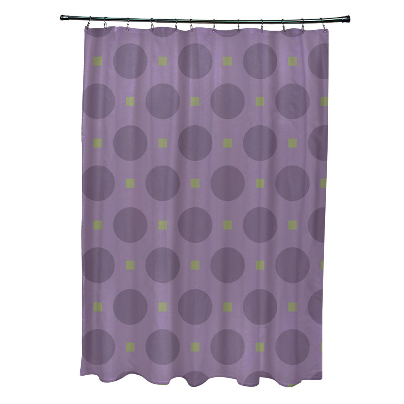 Geartsje Single Shower Curtain, Purple/Green