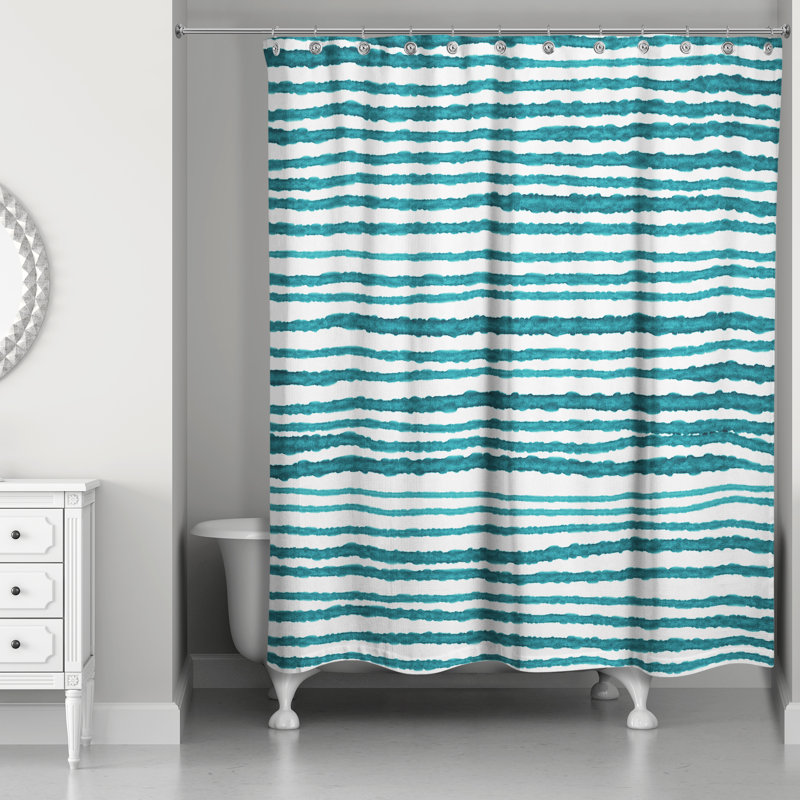 Rideau de douche Perine, Bleu sarcelle