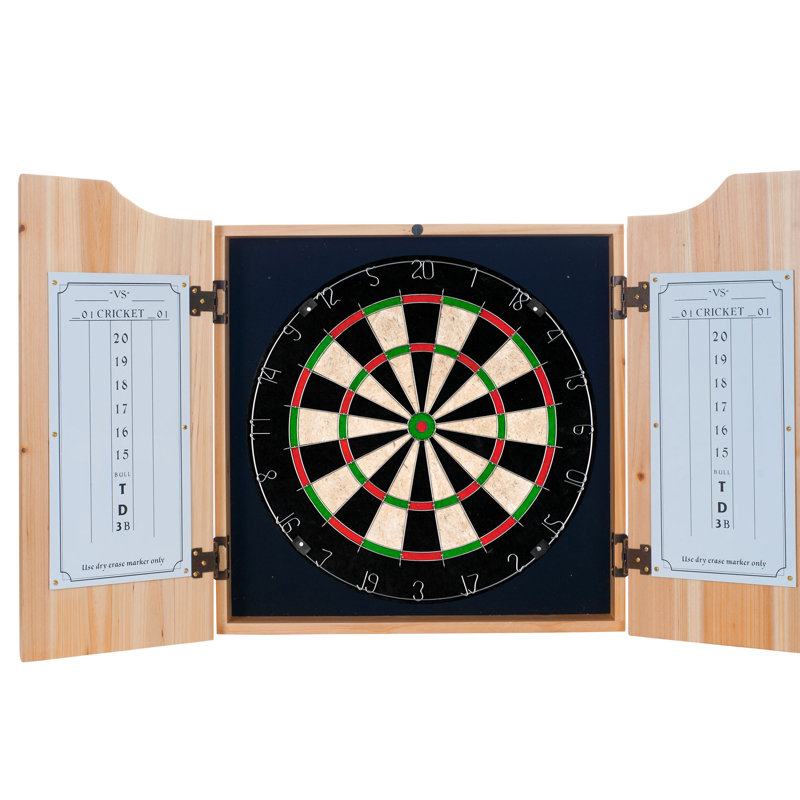 Ensemble de jeu de fléchettes et cabinets corona griffin