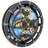 Desk wooden Clock Round 10 inches with Real Moving Gears (Transformable into a Wall Clock - detachable base) Canada Collection-1049897950