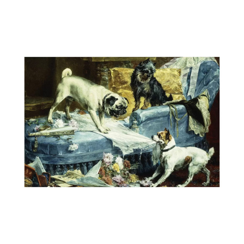 Playing Havoc by Charles Van Den Eycken - Wrapped Canvas Painting, 66.04 cm H x 45.72 cm W