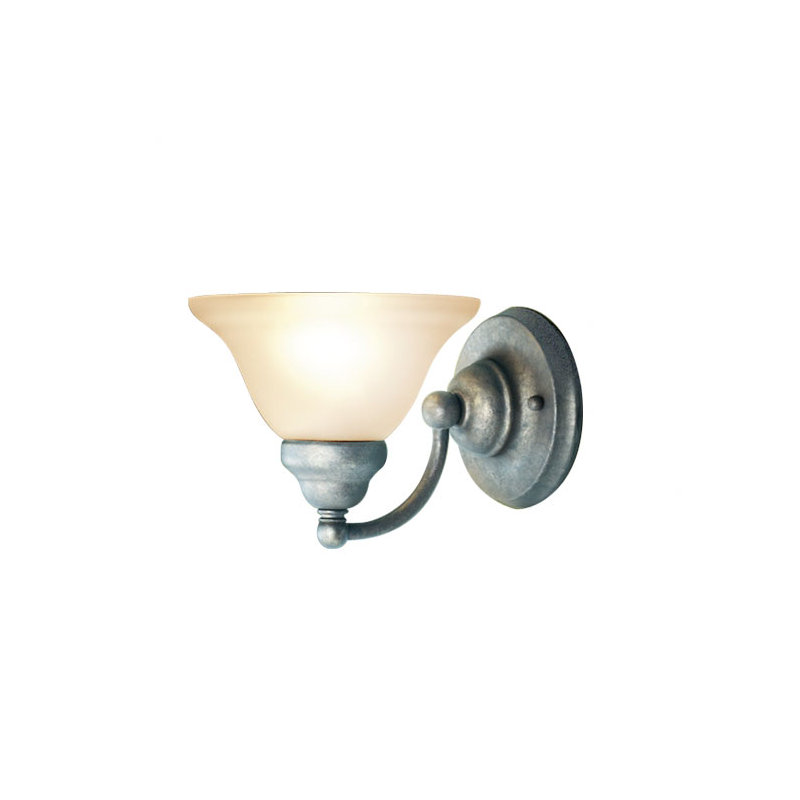 Applique pour salle de bain 1 lumières Dunwich, Gris