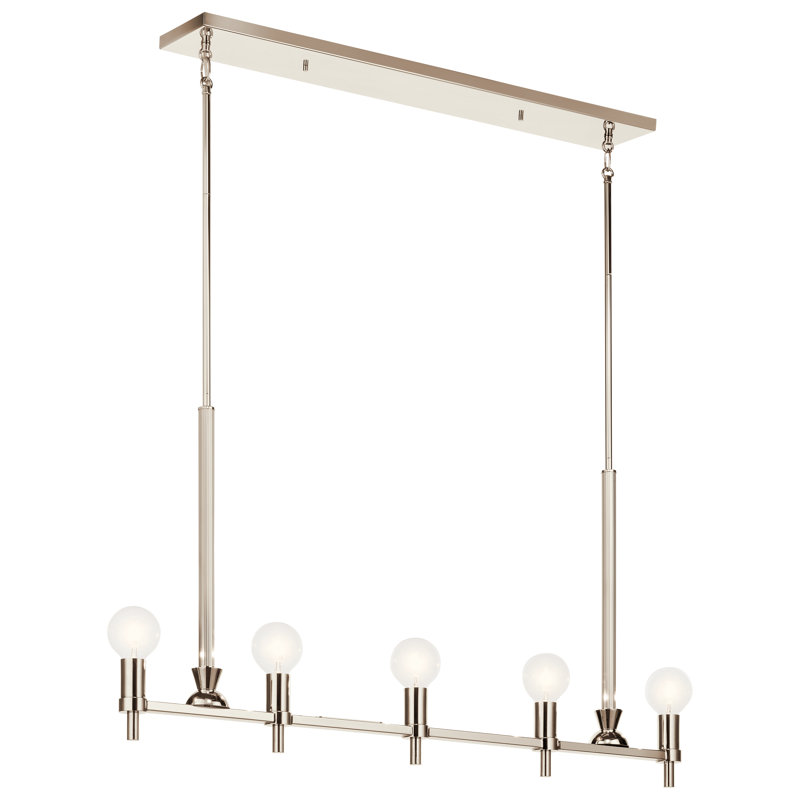 Lustre linéaire Torvee 5Lt, Nickel brossé