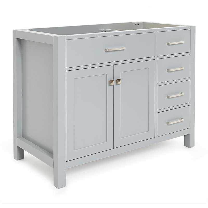 Base de meuble-lavabo simple Petrel, Gris