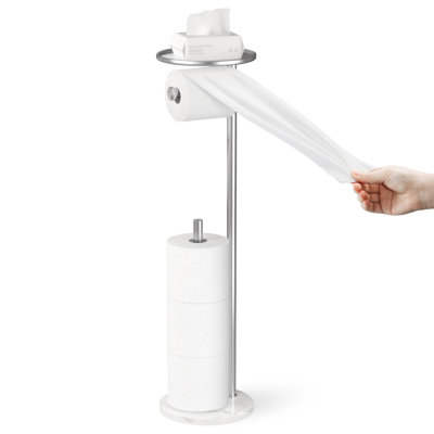 Porte-papier hygiénique avec tablette KES