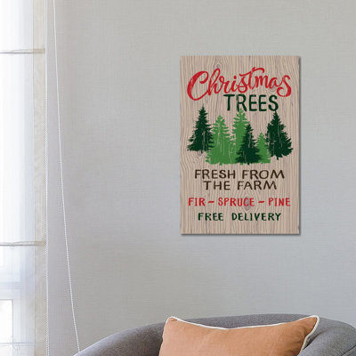 Rustic Christmas by Lisa Whitebutton - Wrapped Canvas Print
