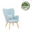Clarksdale Upholstered Wingback Chair-1171210927
