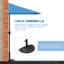 Parasol de balcon extérieur demi-parasol 8 pi-1252191305