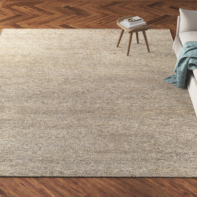 Alaina Brown/Beige Area Rug, Rectangle 6' x 9'