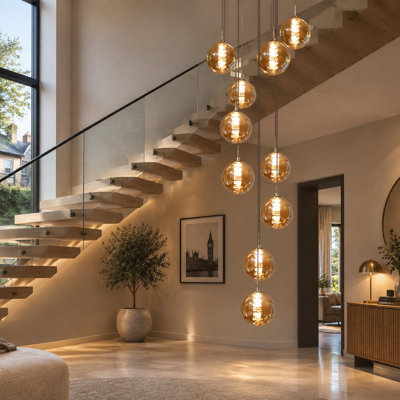 Amice 6 - Light Silver Cluster Pendant
