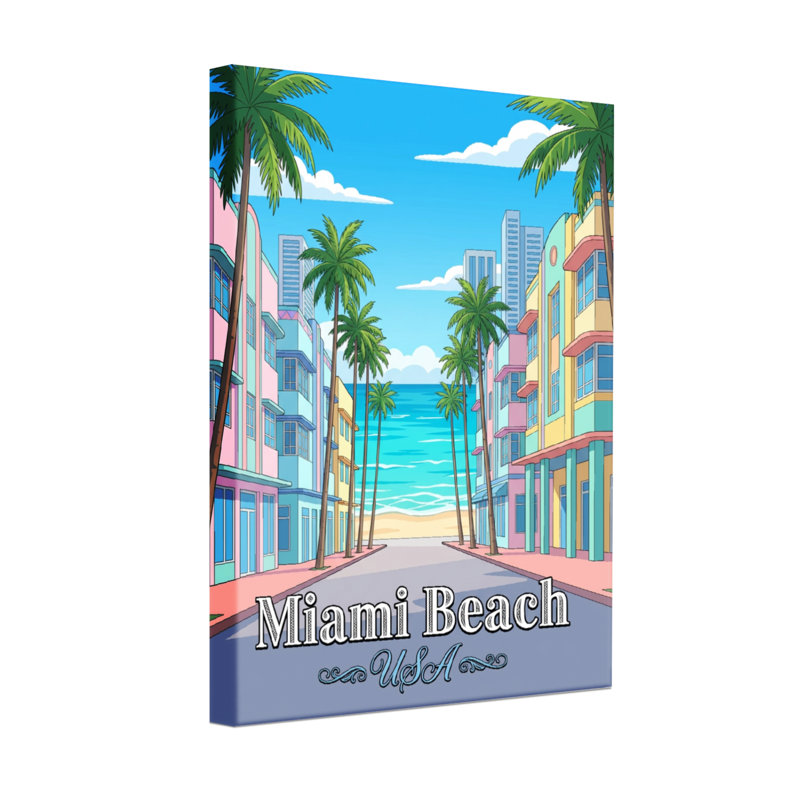 Scène de paysage urbain de Miami Beach