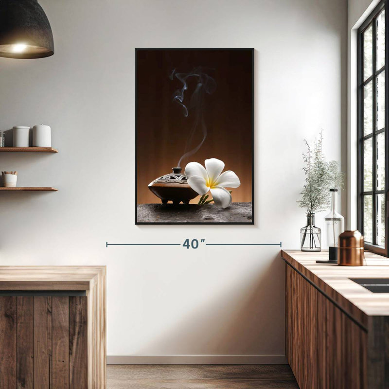 Spa encens aromathérapie, Cadre flottant noir, 27 po x 40 po