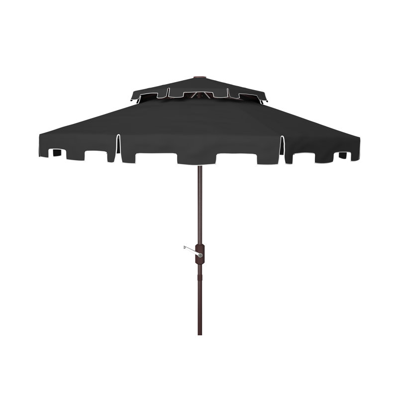 Parasol de plage 8,5 pi Towerside, Noir / blanc
