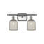 Éclairage pour salle de bain à intensité variable en métal à 2 lumières avec abat-jour en verre l 15 po Brysin-1085497942-1085497932