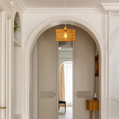 Wynyard 1 - Light Bronze Drum Pendant