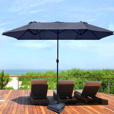 Juin 180'' Double Market Umbrella