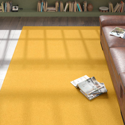 Tapis jaune uni Mullican Sandy