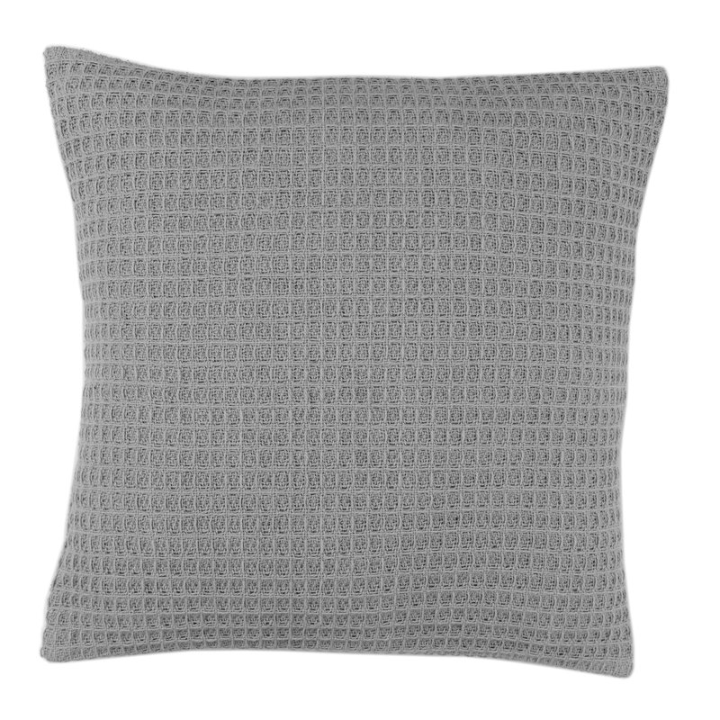 Bruges Geometric Square Throw, Silver, Polyester/Polyfill