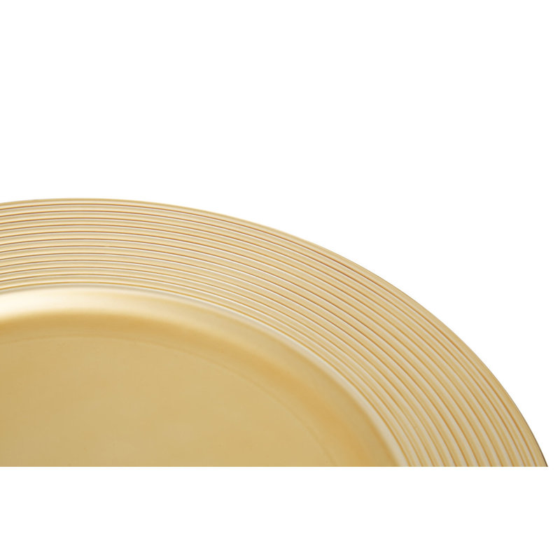 Bonita Solid Colour Charger, Gold