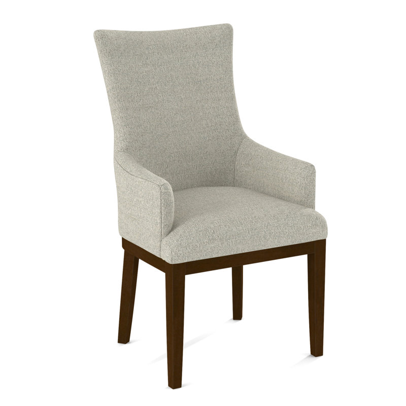 19'' H Upholstered Armchair, Pecan, 61612-74