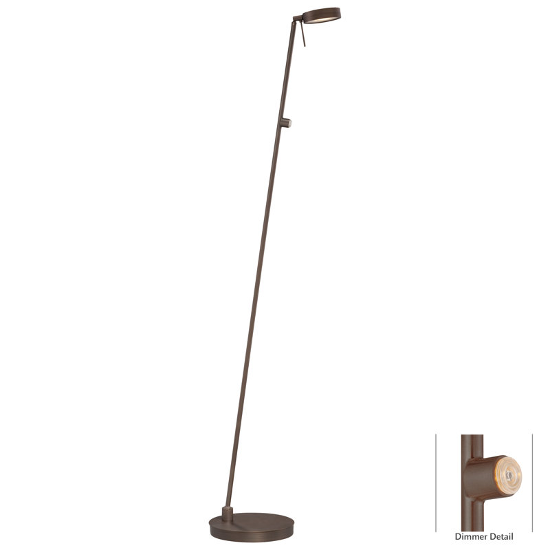 Adjustable Copper Bronze Patina LED Pharmacy Floor Lamp