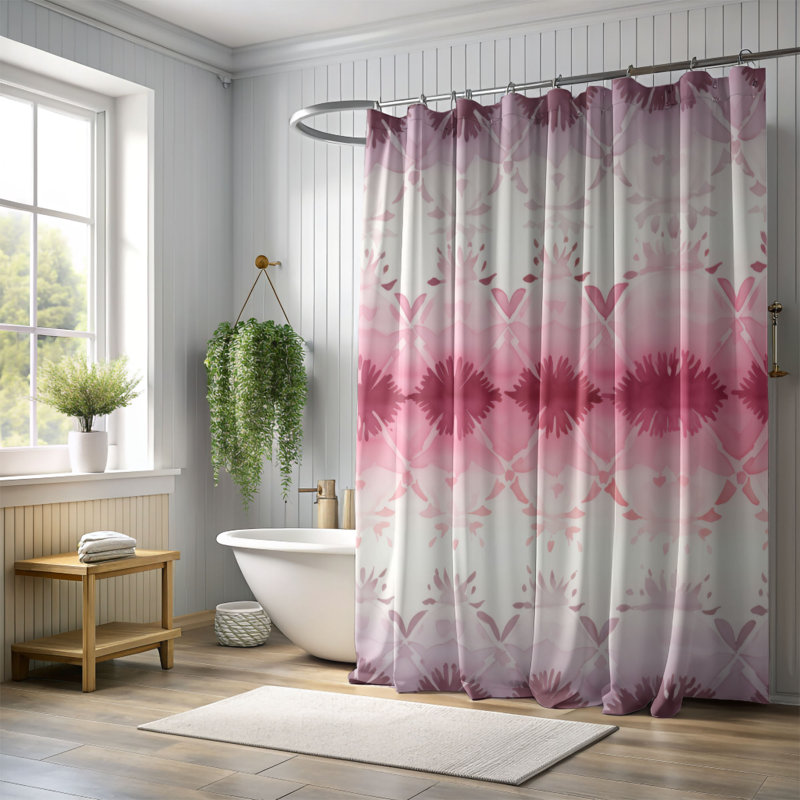 Pink Soft - Premium Shower Curtain, 74"H x 71"W
