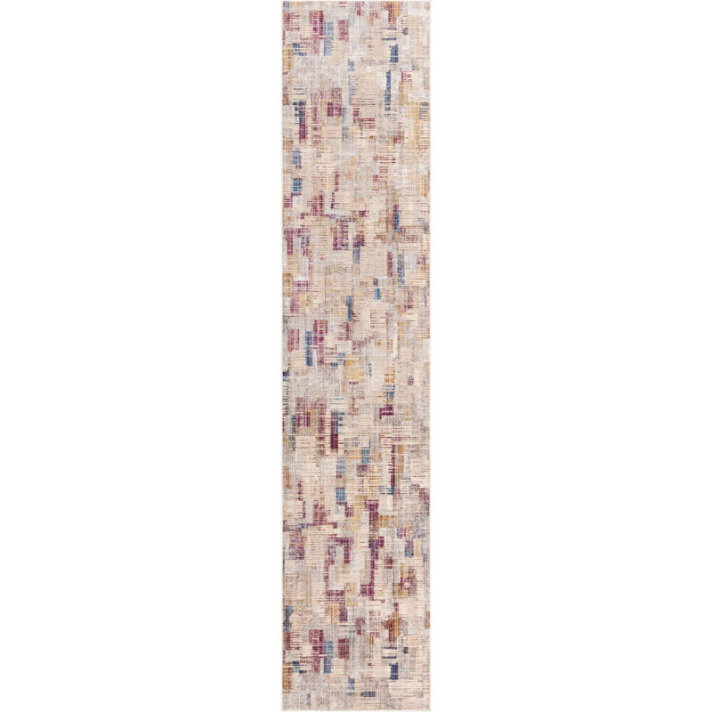 Amiliya Abstract Indoor Rug, Runner 2'6" x 12'