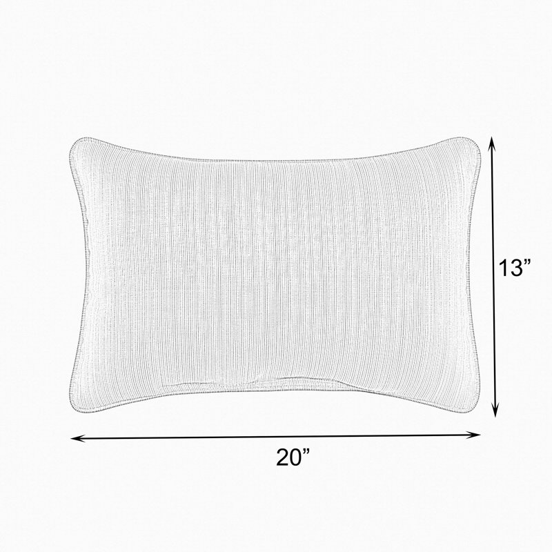 Selene Outdoor Reversible Throw Pillow, Fresco Daffodil, 12" H x 24" W