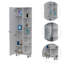 Urano Mirror Door Linen Cabinet with Open & Closed Shelving-1072498848