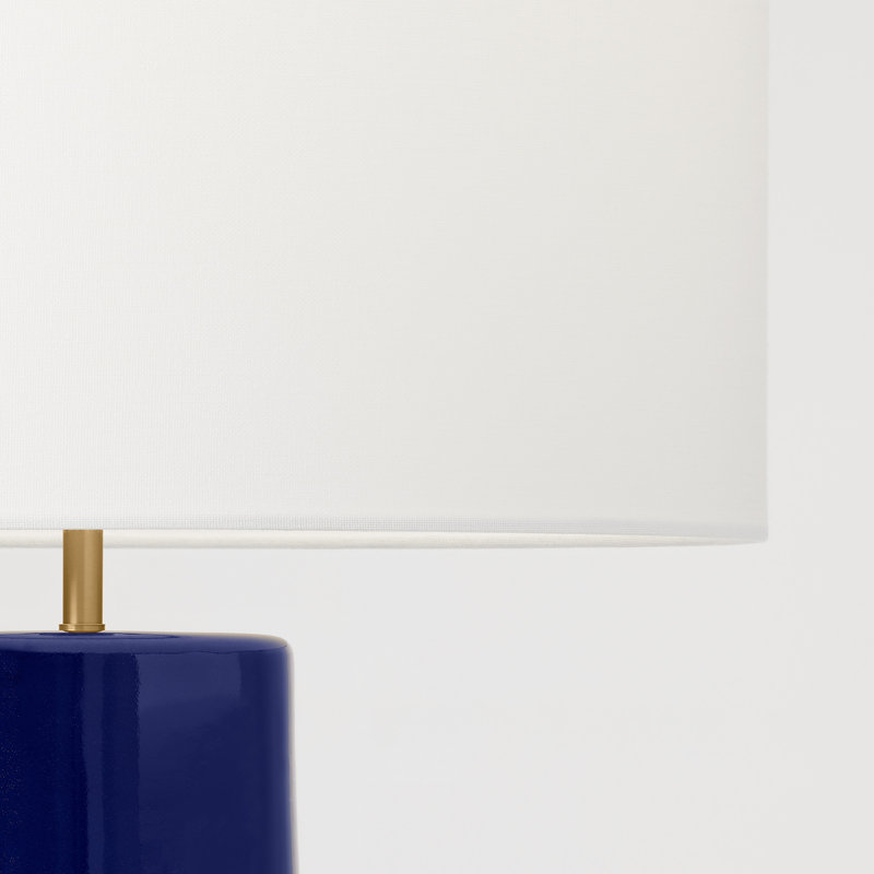 Cade Table Lamp, Polar Blue/Crystal Cobalt