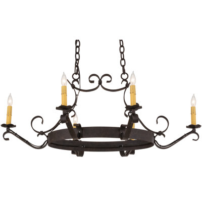 Greenbriar Oak 6 - Light Chandelier