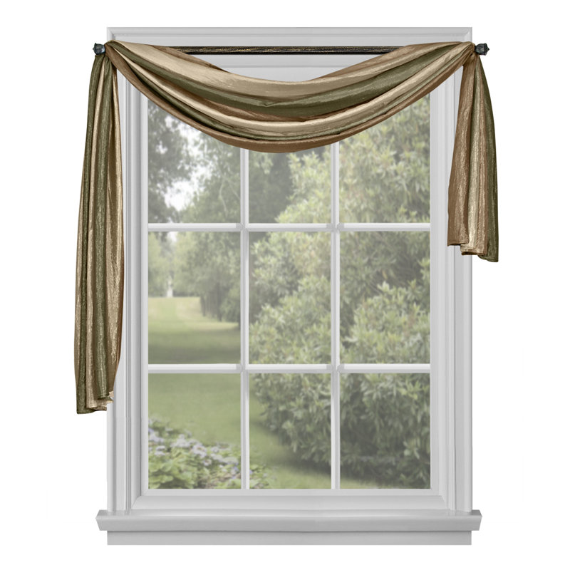 Velia Sheer Window Scarf, Earth