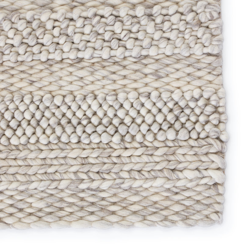 Hand Woven Wool Area Rug, Rectangle 2' x 3'