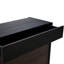 Armoire à chaussures extensible avec 1 tiroir et rotation à 90 degrés, pour le salon, vestibule, départ, noyer noir et couloir, entrée, foncé