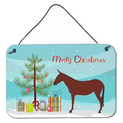 Décoration murale à imprimé de Noël à cheval hinny